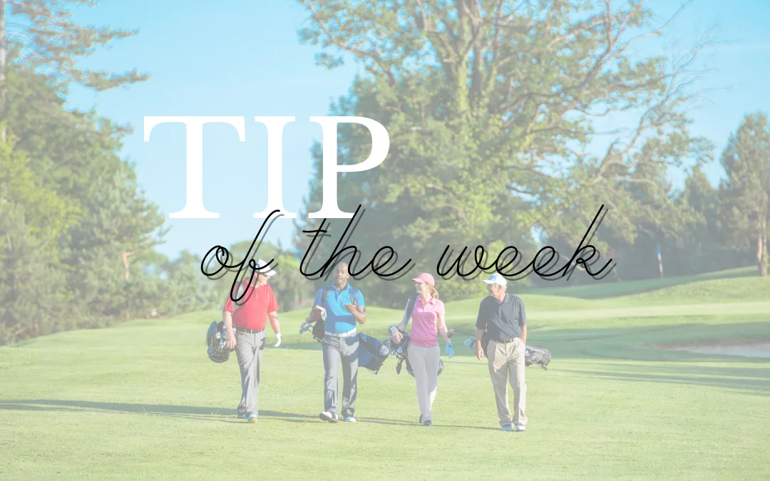 GOLF TIP: GOLF WITH BUDDIES