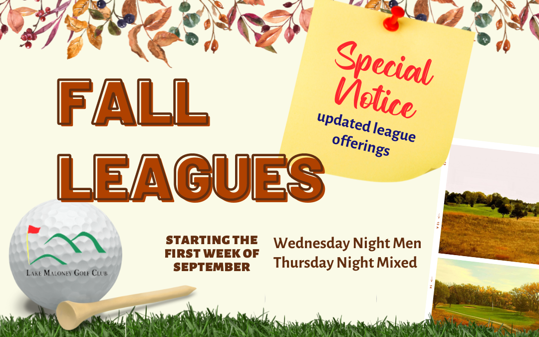 Fall Leagues Special Notice